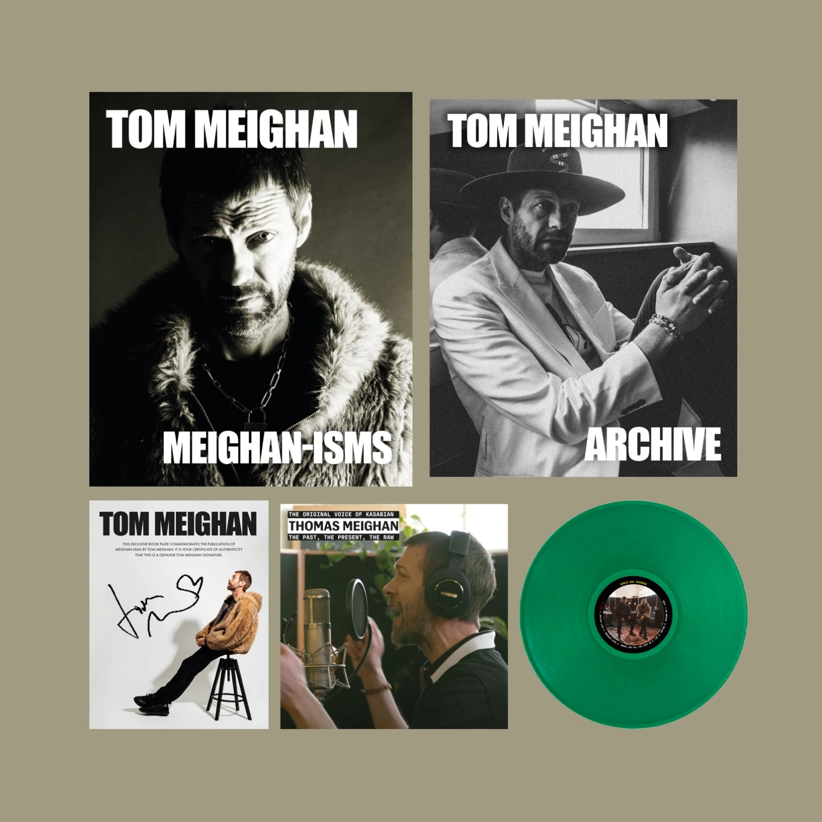 Meighan-isms Superluxe Edition — book, Archive, signed bookplate and green vinyl